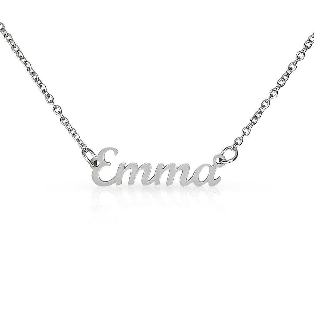 Cursive Custom Personalized Name Pendant Necklace - To My Mom