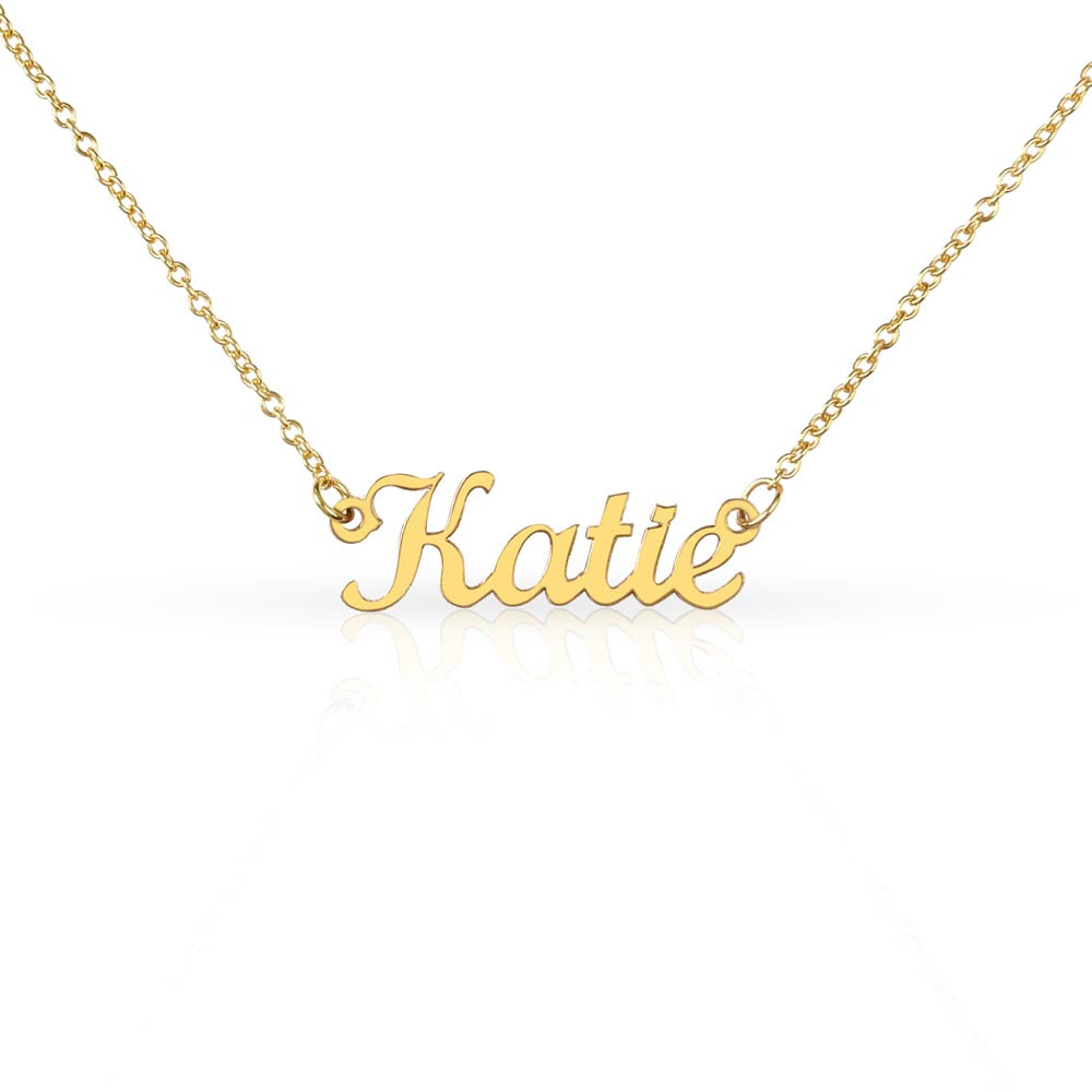 Cursive Custom Personalized Name Pendant Necklace - To My Mom