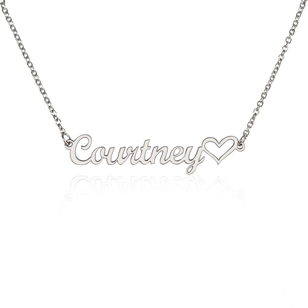 Heart Custom Personalized Name Pendant Necklace - To My Dad