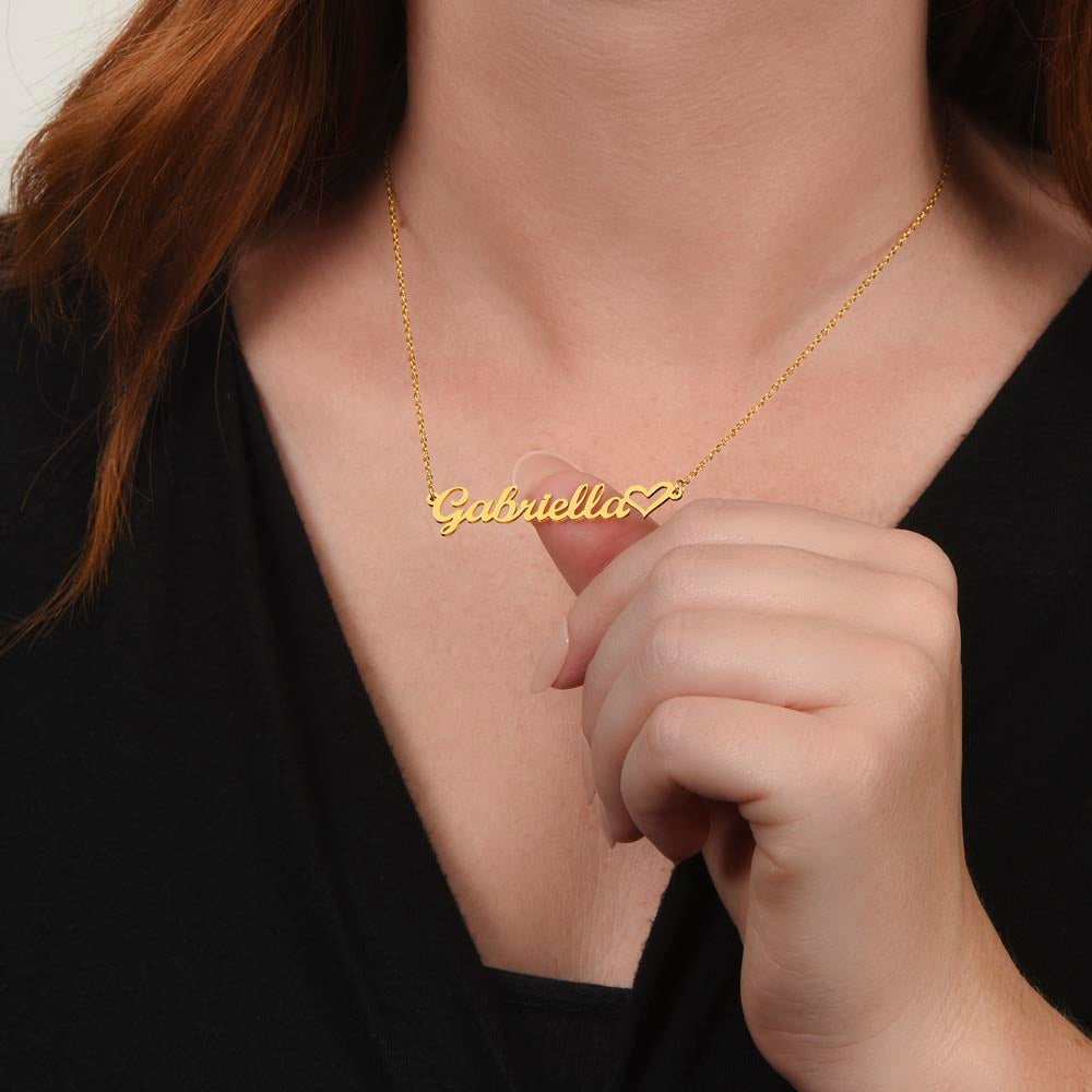 Heart Custom Personalized Name Pendant Necklace - To My Daughter